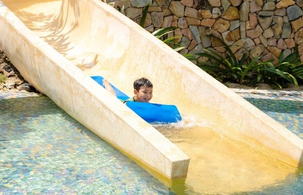 Water slide for kid at the Fusion Resort